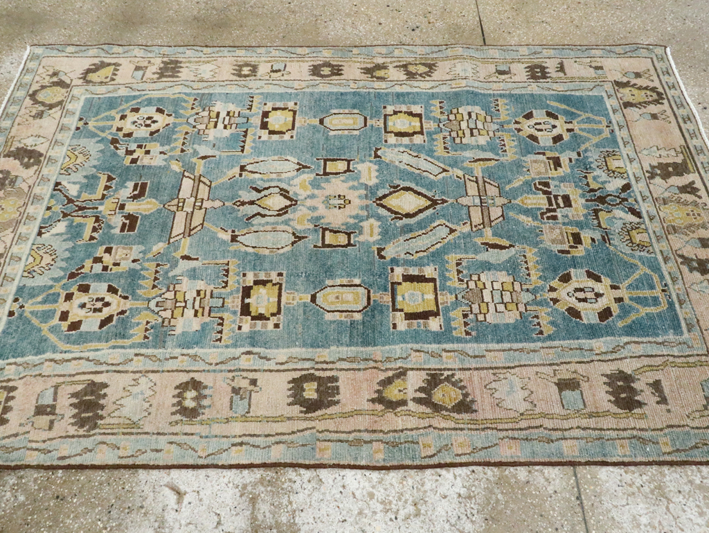 Vintage Persian Malayer Accent Rug, No.28826 - Gsblank