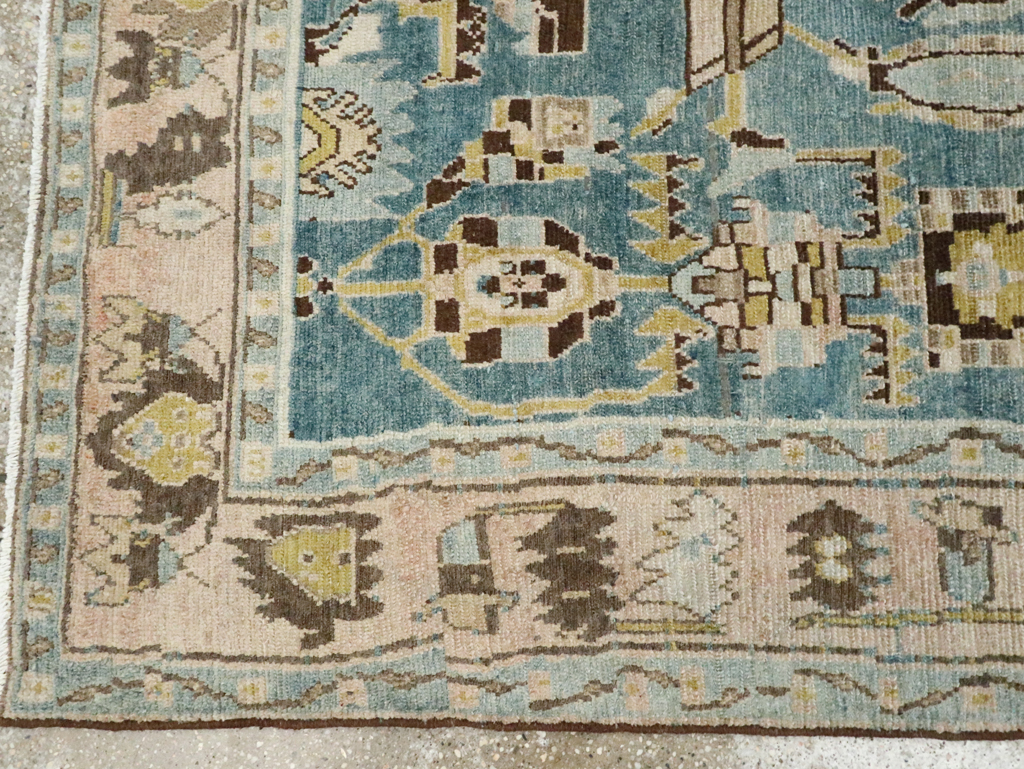 Vintage Persian Malayer Accent Rug, No.28826 - Gsblank