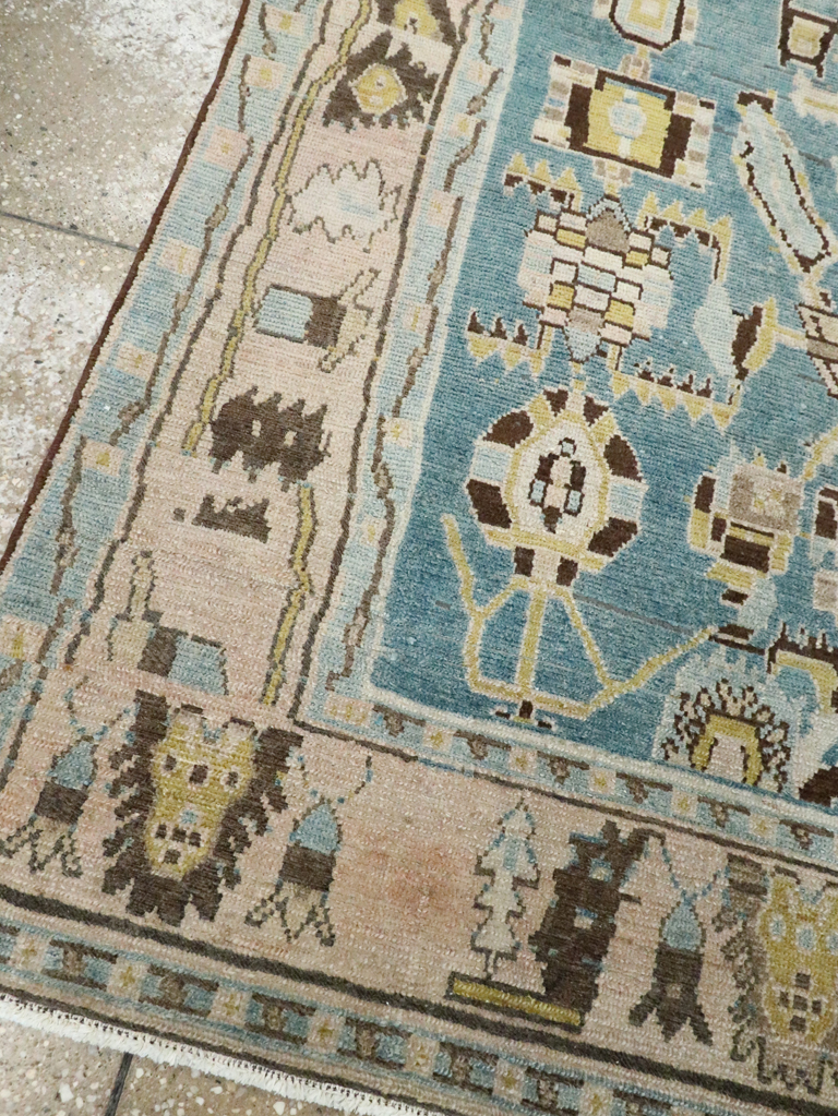 Vintage Persian Malayer Accent Rug, No.28826 - Gsblank