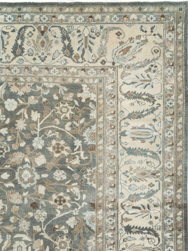 Vintage Persian Malayer Room Size Carpet, No.28842 - Gsblank