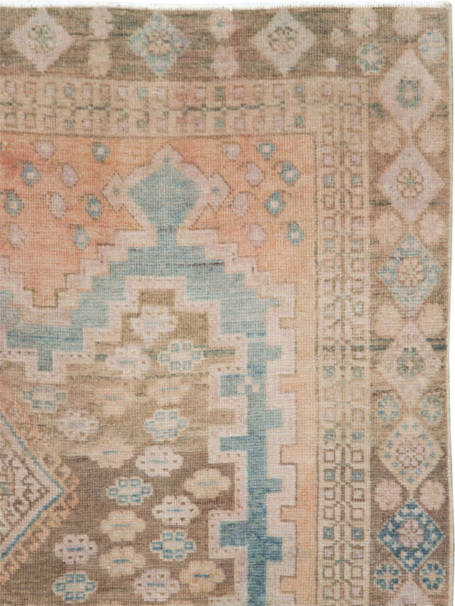 Vintage Persian Afshar Accent Rug, No.28846 - Gsblank