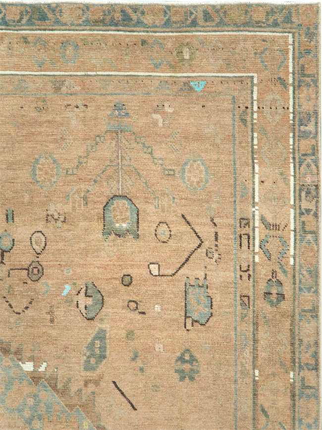 Vintage Persian Afshar Accent Rug, No.28849 - Gsblank