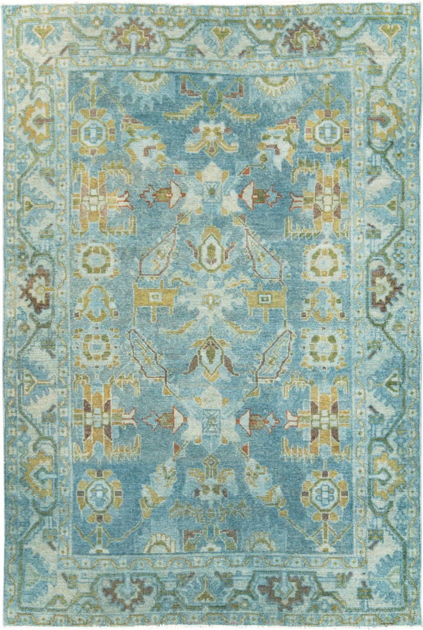 Vintage Persian Malayer Accent Rug, No.28850 - Gsblank