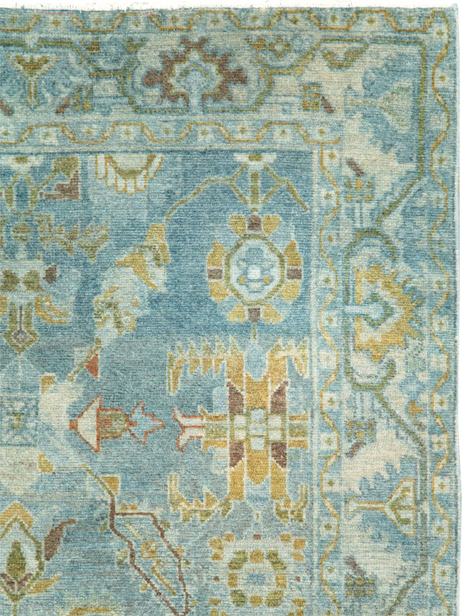 Vintage Persian Malayer Accent Rug, No.28850 - Gsblank