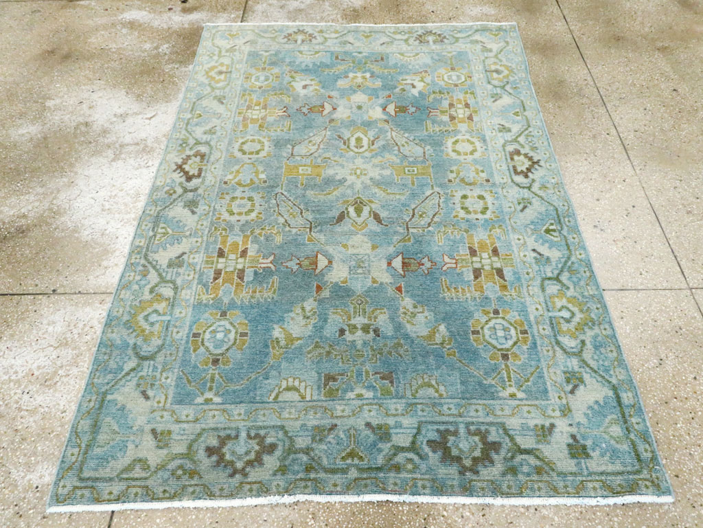 Vintage Persian Malayer Accent Rug, No.28850 - Gsblank