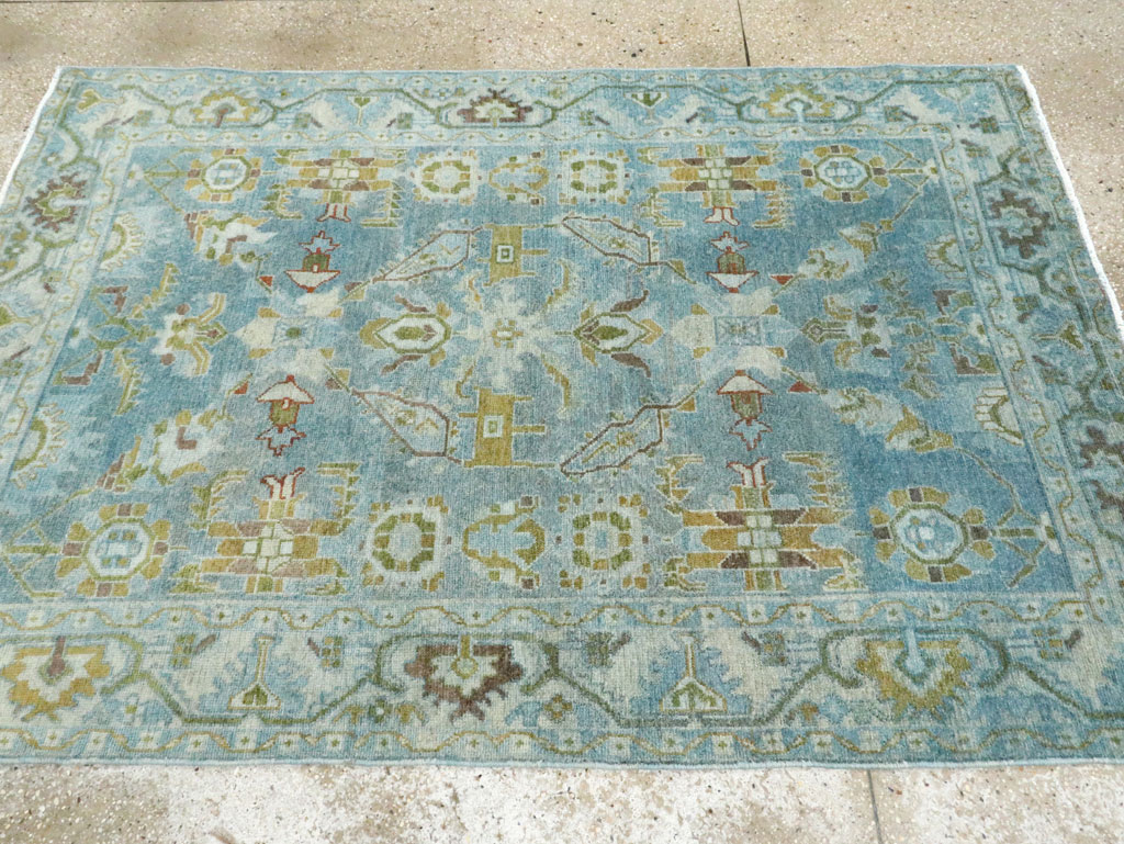 Vintage Persian Malayer Accent Rug, No.28850 - Gsblank