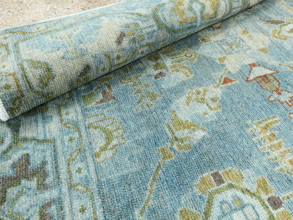 Vintage Persian Malayer Accent Rug, No.28850 - Gsblank