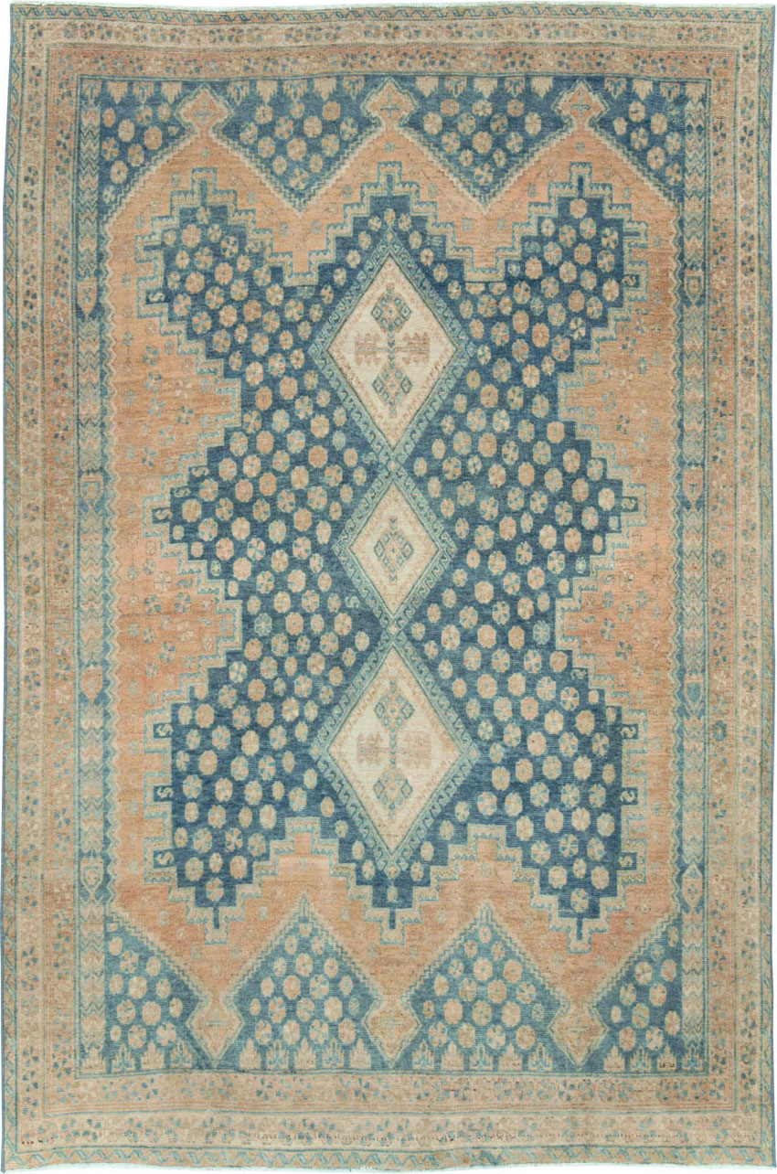 Vintage Persian Afshar Accent Rug, No.28851 - Gsblank