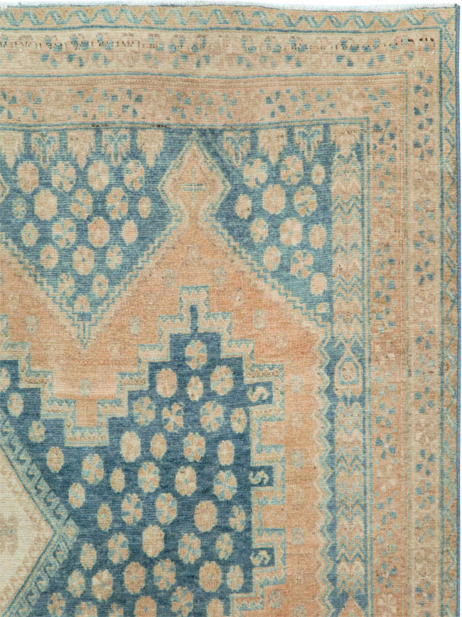 Vintage Persian Afshar Accent Rug, No.28851 - Gsblank
