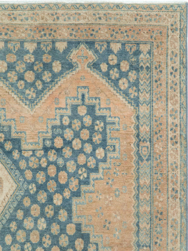 Vintage Persian Afshar Accent Rug, No.28851 - Gsblank