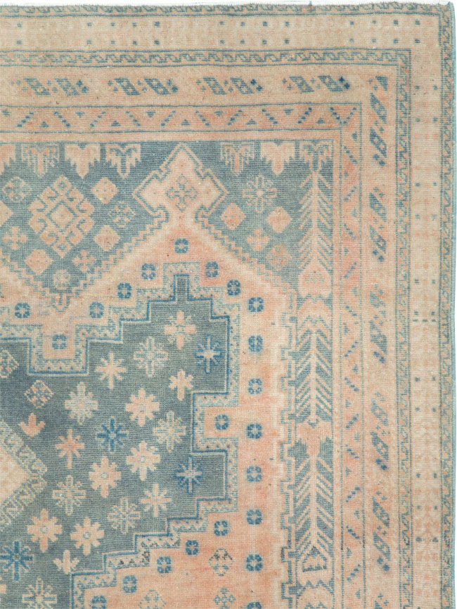 Vintage Persian Afshar Accent Rug, No.28858 - Gsblank