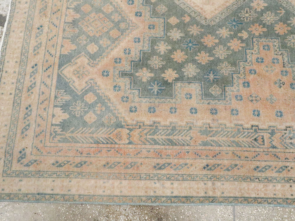 Vintage Persian Afshar Accent Rug, No.28858 - Gsblank