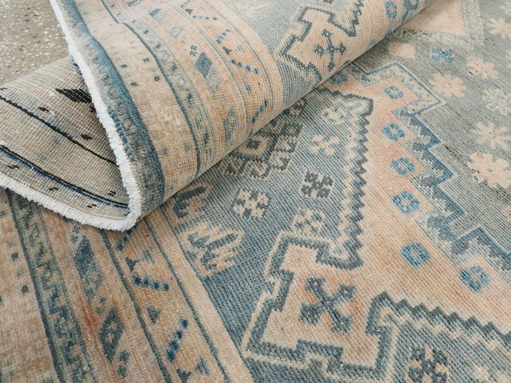 Vintage Persian Afshar Accent Rug, No.28858 - Gsblank