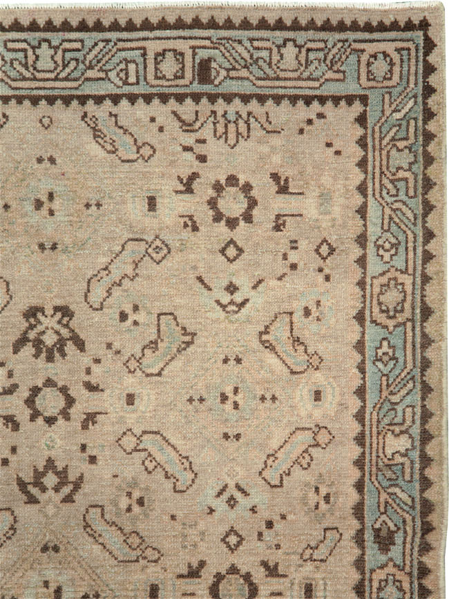 Vintage Persian Malayer Throw Rug, No.28866 - Gsblank