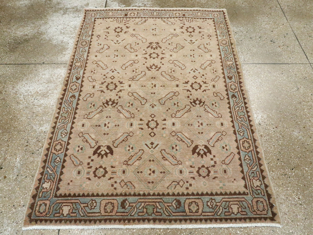 Vintage Persian Malayer Throw Rug, No.28866 - Gsblank