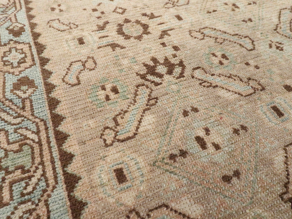 Vintage Persian Malayer Throw Rug, No.28866 - Gsblank