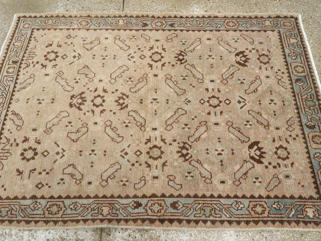 Vintage Persian Malayer Throw Rug, No.28866 - Gsblank