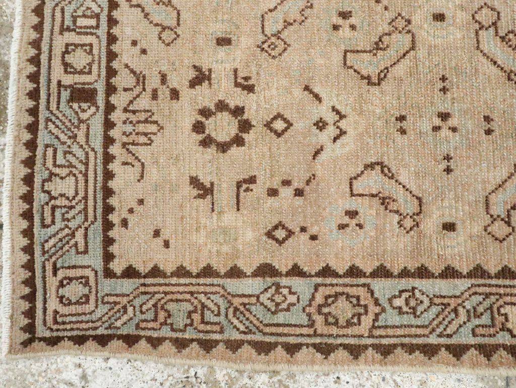 Vintage Persian Malayer Throw Rug, No.28866 - Gsblank