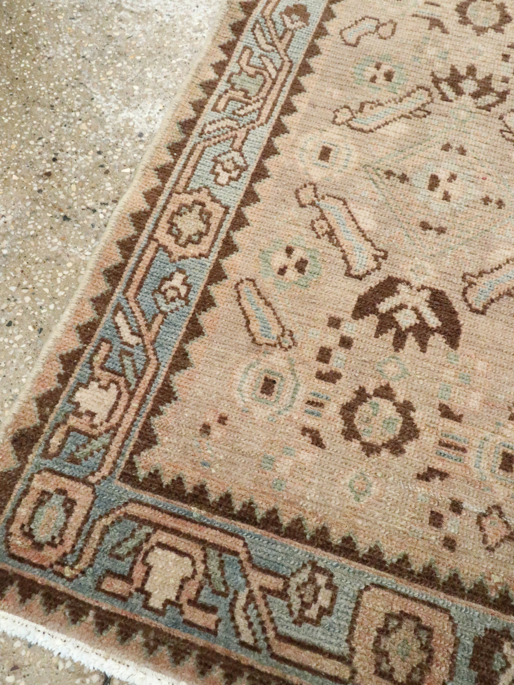 Vintage Persian Malayer Throw Rug, No.28866 - Gsblank