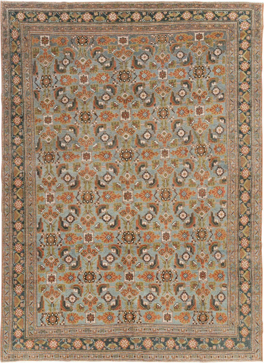 Antique Persian Malayer Small Room Size Carpet, No.28871 - Gsblank