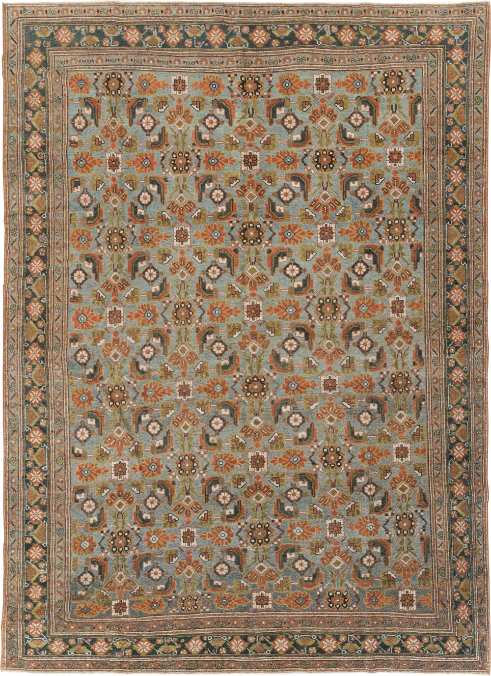 Antique Persian Malayer Small Room Size Carpet, No.28871 - Gsblank