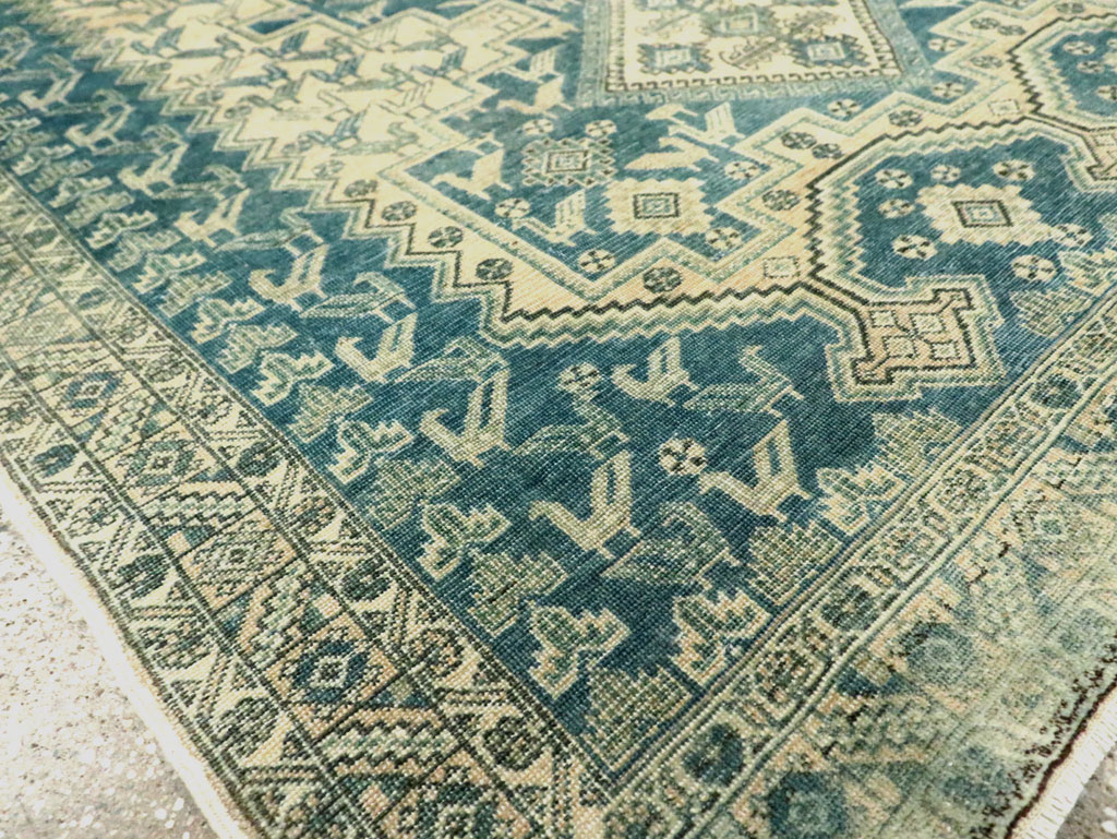 Vintage Persian Afshar Accent Rug, No.28874 - Gsblank