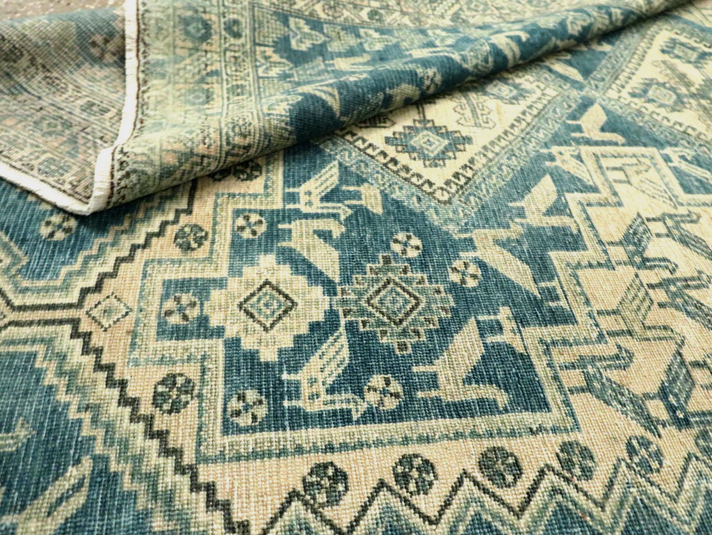 Vintage Persian Afshar Accent Rug, No.28874 - Gsblank