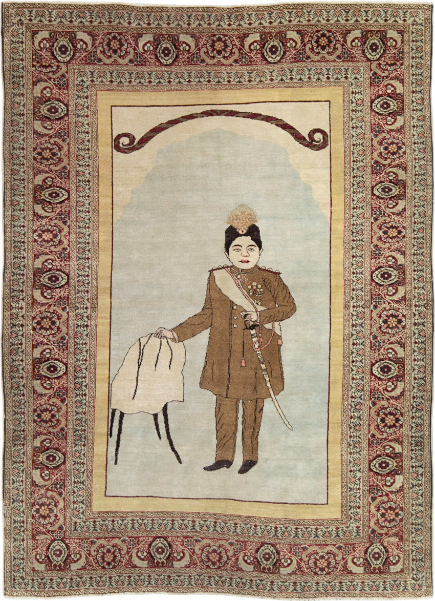 Antique Persian Tabriz Rug, No.28877 - Gsblank