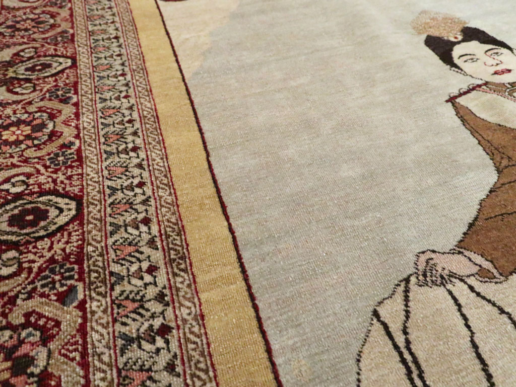 Antique Persian Tabriz Rug, No.28877 - Gsblank