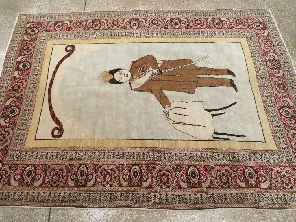Antique Persian Tabriz Rug, No.28877 - Gsblank