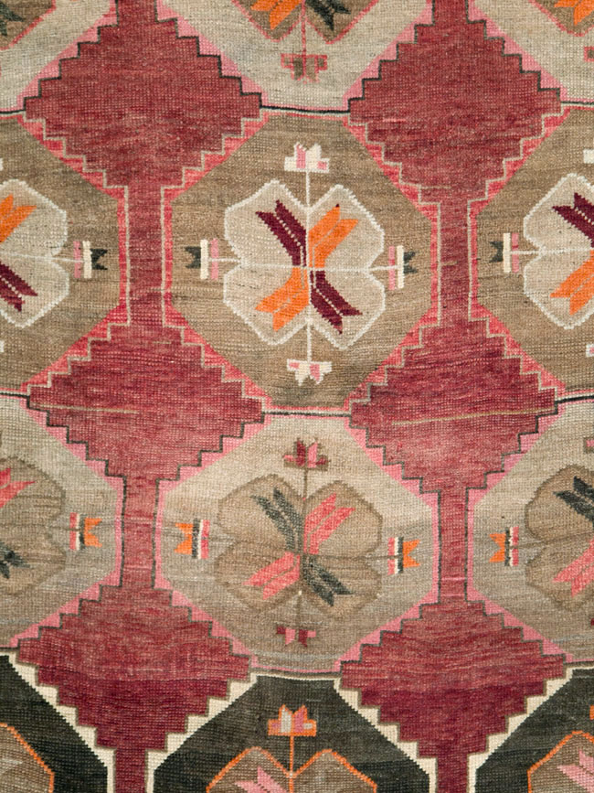 Vintage Turkish Anatolian Large Gallery Carpet, No.28879 - Gsblank