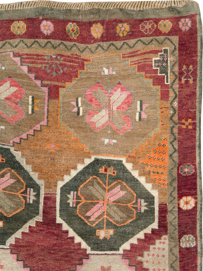 Vintage Turkish Anatolian Large Gallery Carpet, No.28879 - Gsblank