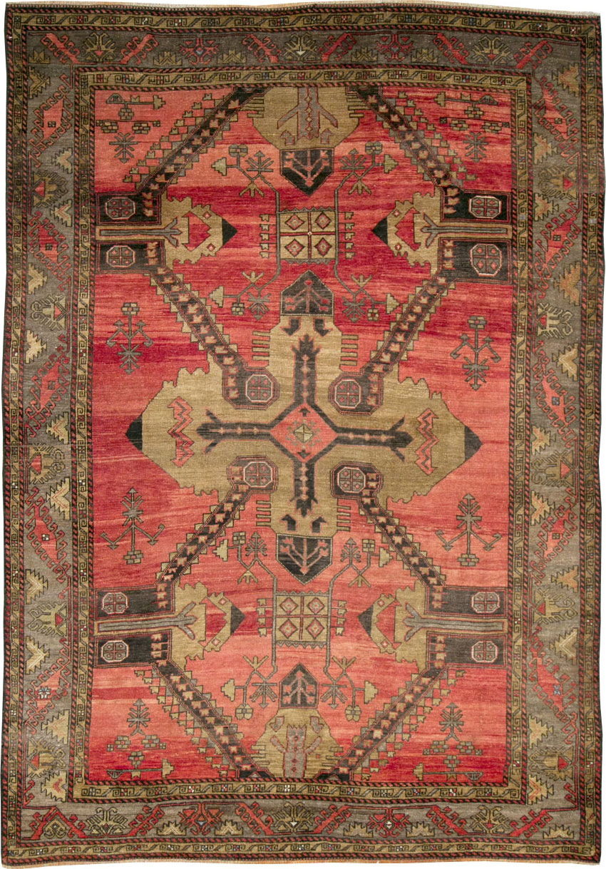 Vintage Turkish Anatolian Accent Rug, No.28886 - Gsblank