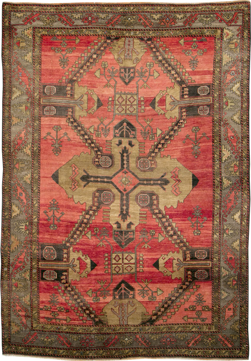 Vintage Turkish Anatolian Accent Rug, No.28886 - Gsblank