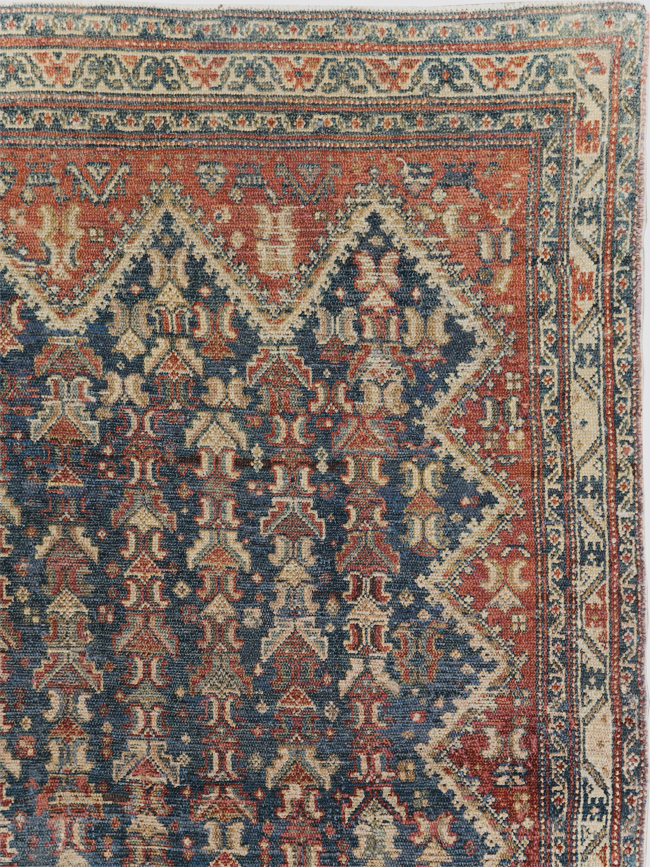 Antique Persian Malayer Wide Gallery Runner, No.28888 - Gsblank