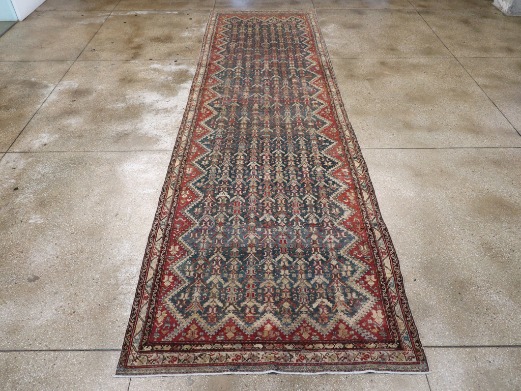 Antique Persian Malayer Wide Gallery Runner, No.28888 - Gsblank