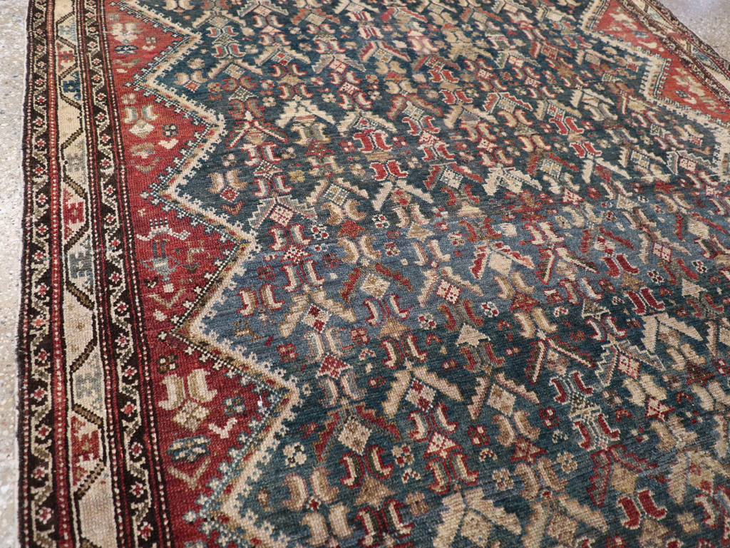 Antique Persian Malayer Wide Gallery Runner, No.28888 - Gsblank