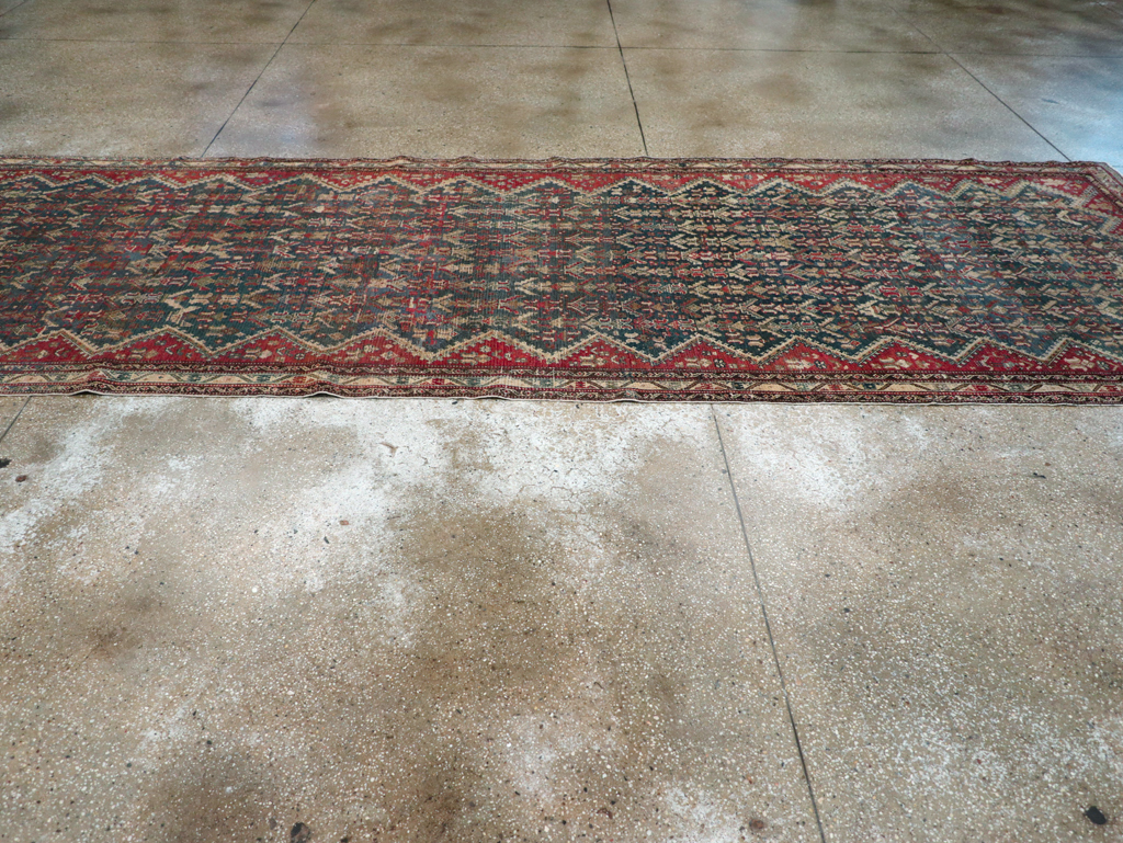 Antique Persian Malayer Wide Gallery Runner, No.28888 - Gsblank