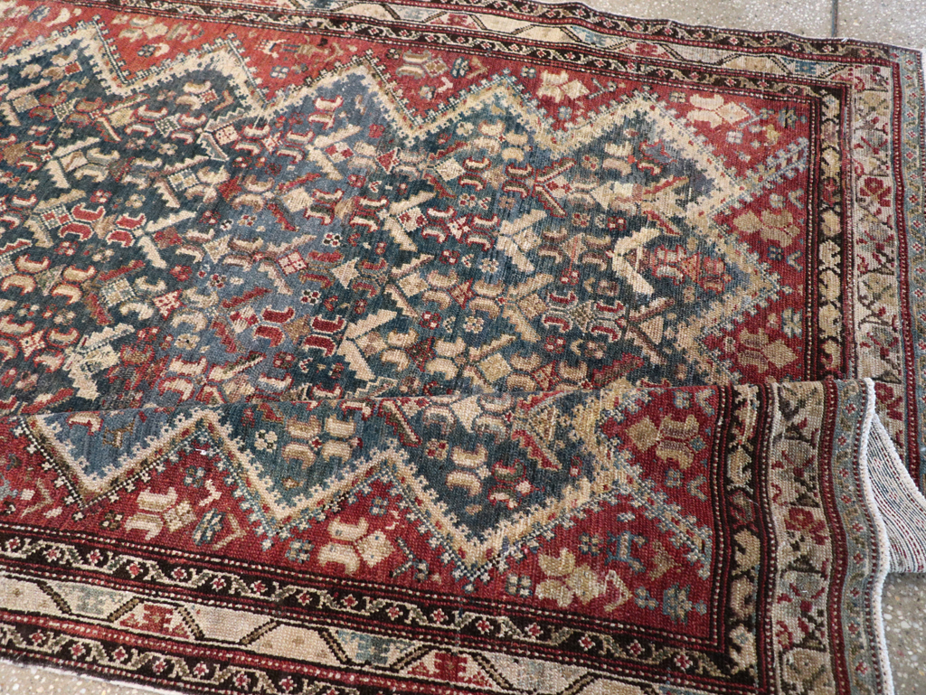 Antique Persian Malayer Wide Gallery Runner, No.28888 - Gsblank