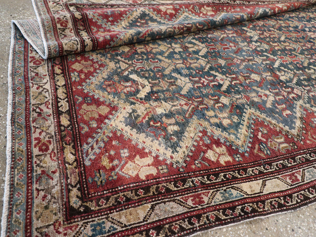 Antique Persian Malayer Wide Gallery Runner, No.28888 - Gsblank