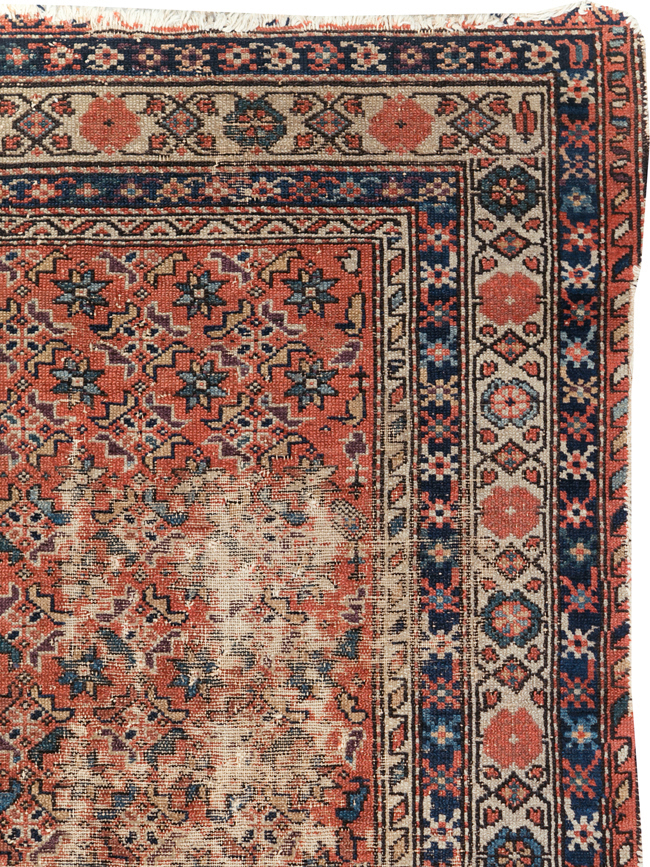 Antique Distressed Malayer Rug, No.28892 - Gsblank