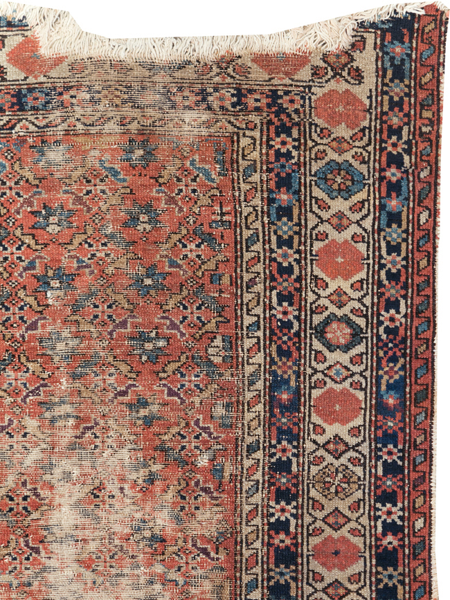 Antique Distressed Malayer Rug, No.28892 - Gsblank