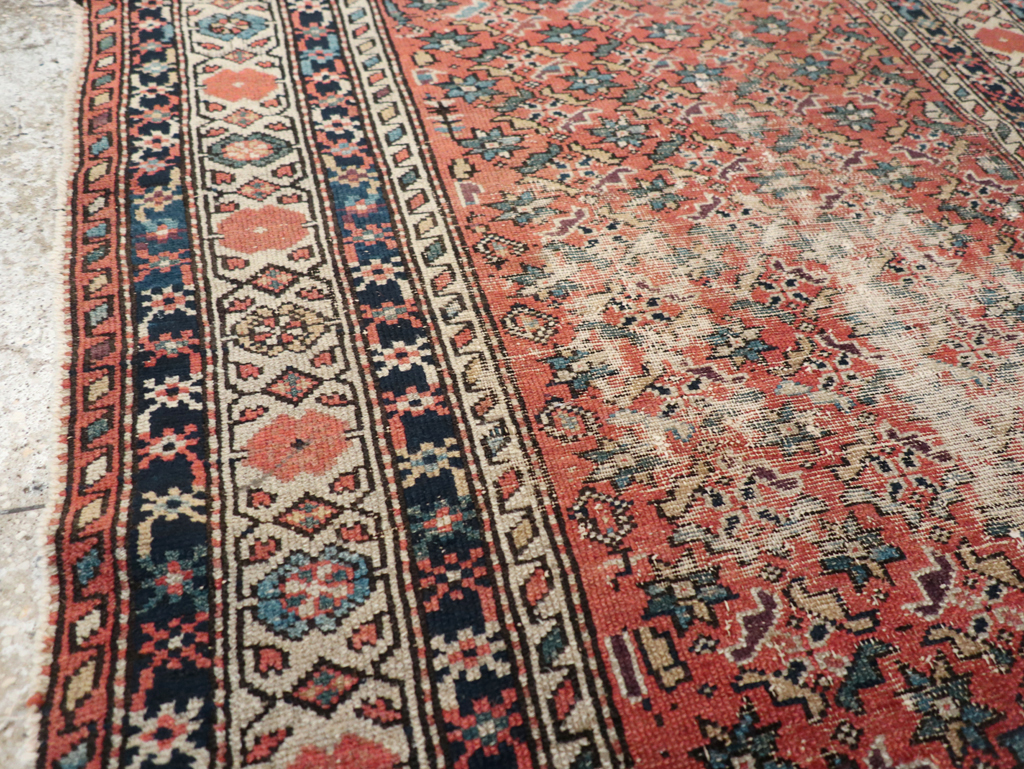Antique Distressed Malayer Rug, No.28892 - Gsblank