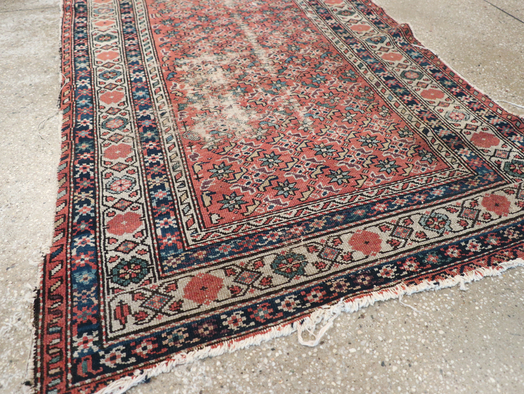 Antique Distressed Malayer Rug, No.28892 - Gsblank