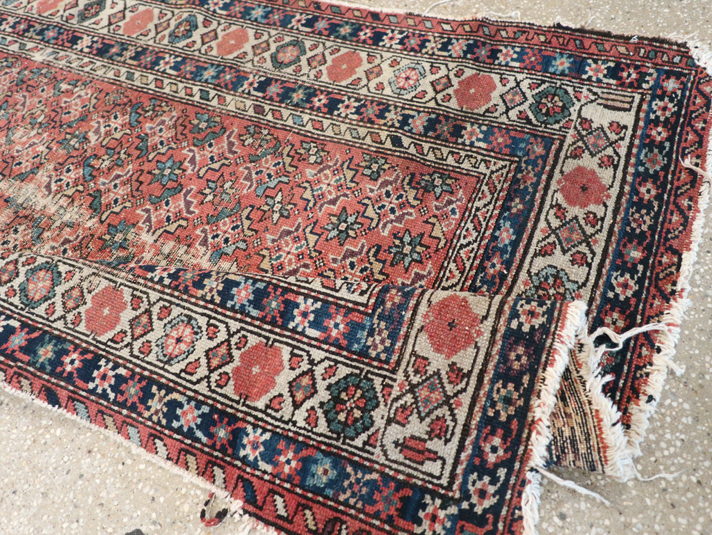 Antique Distressed Malayer Rug, No.28892 - Gsblank