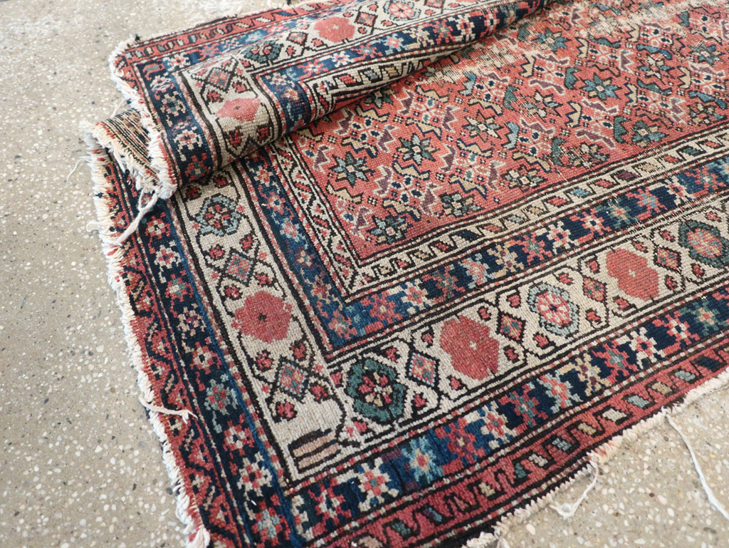 Antique Distressed Malayer Rug, No.28892 - Gsblank