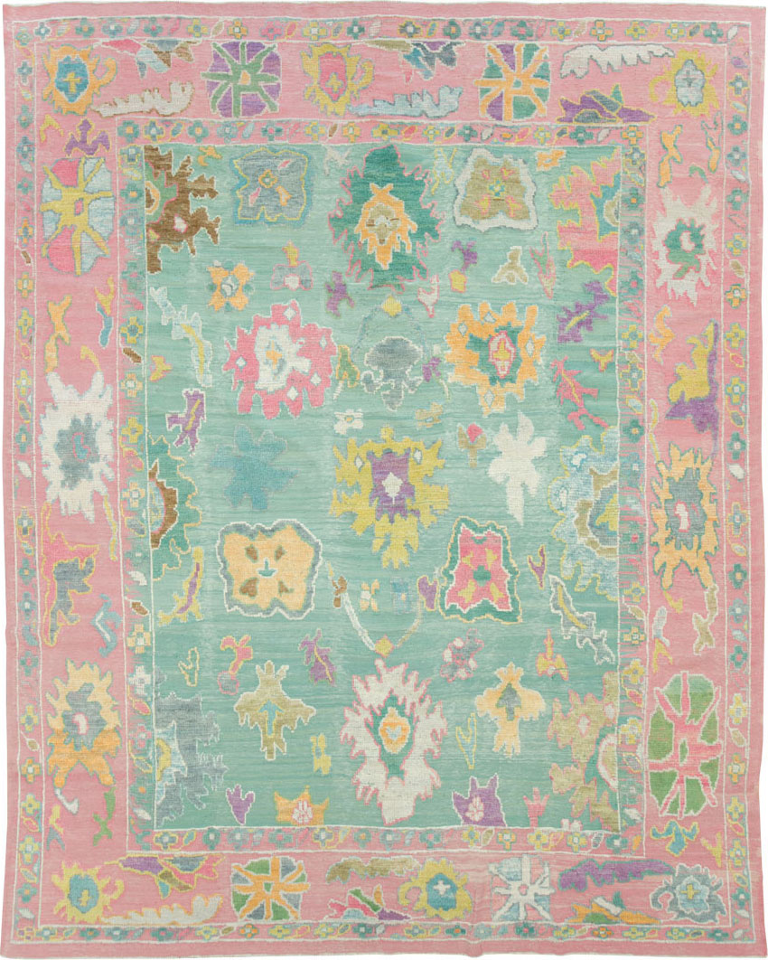 Contemporary Turkish Souf Oushak Large Room Size Carpet, No.28899 - Gsblank