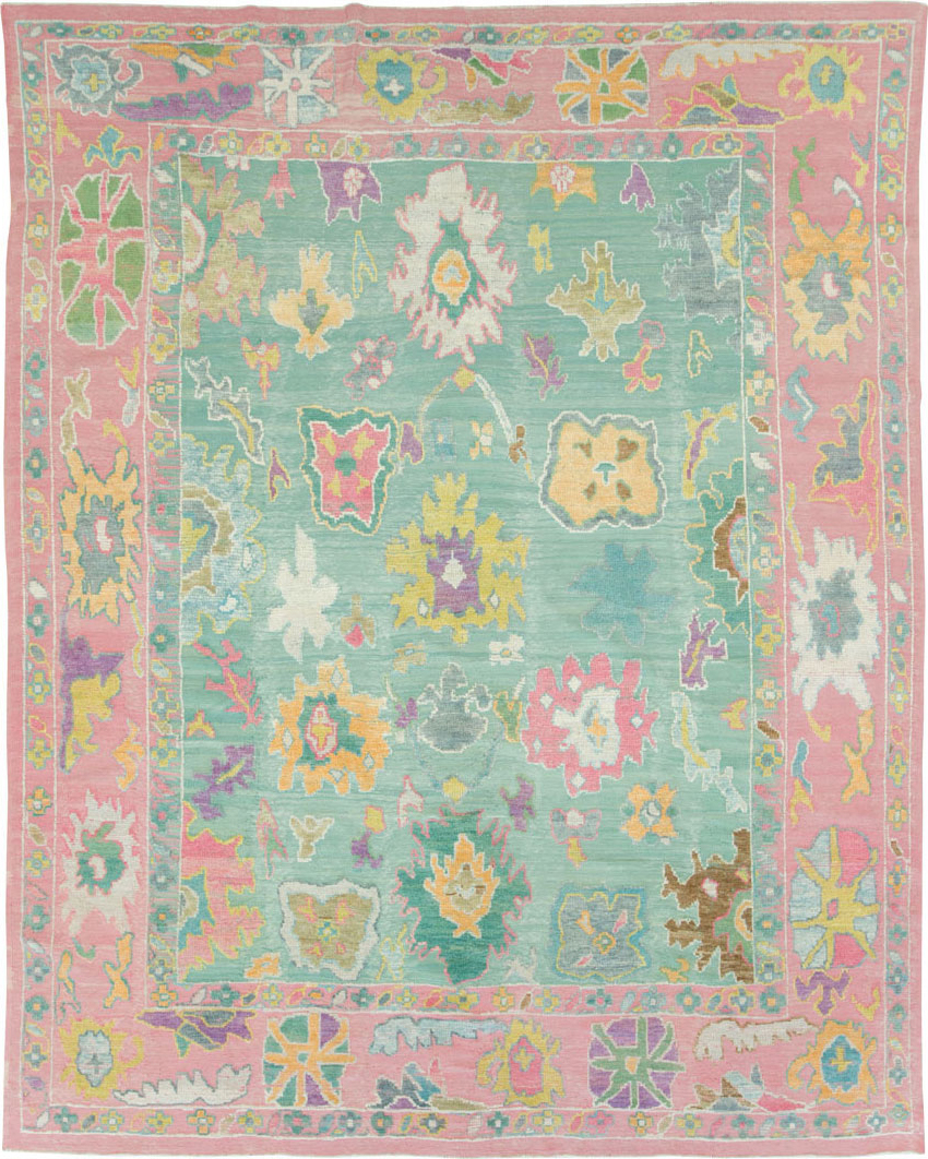 Contemporary Turkish Souf Oushak Large Room Size Carpet, No.28899 - Gsblank
