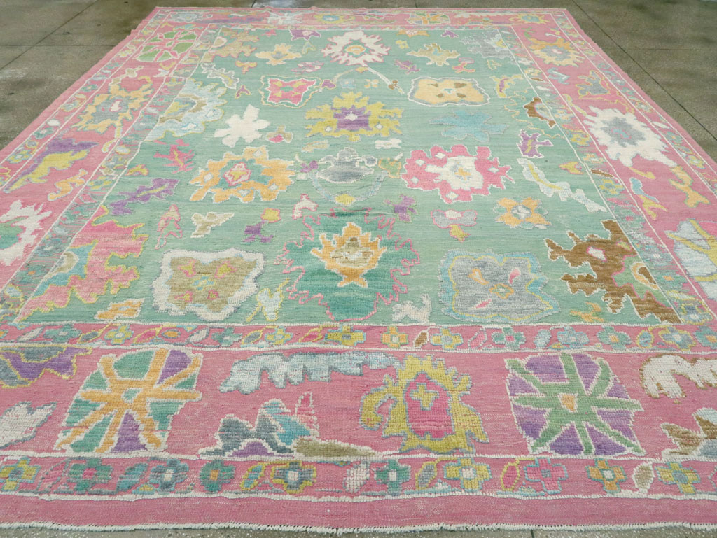Contemporary Turkish Souf Oushak Large Room Size Carpet, No.28899 - Gsblank