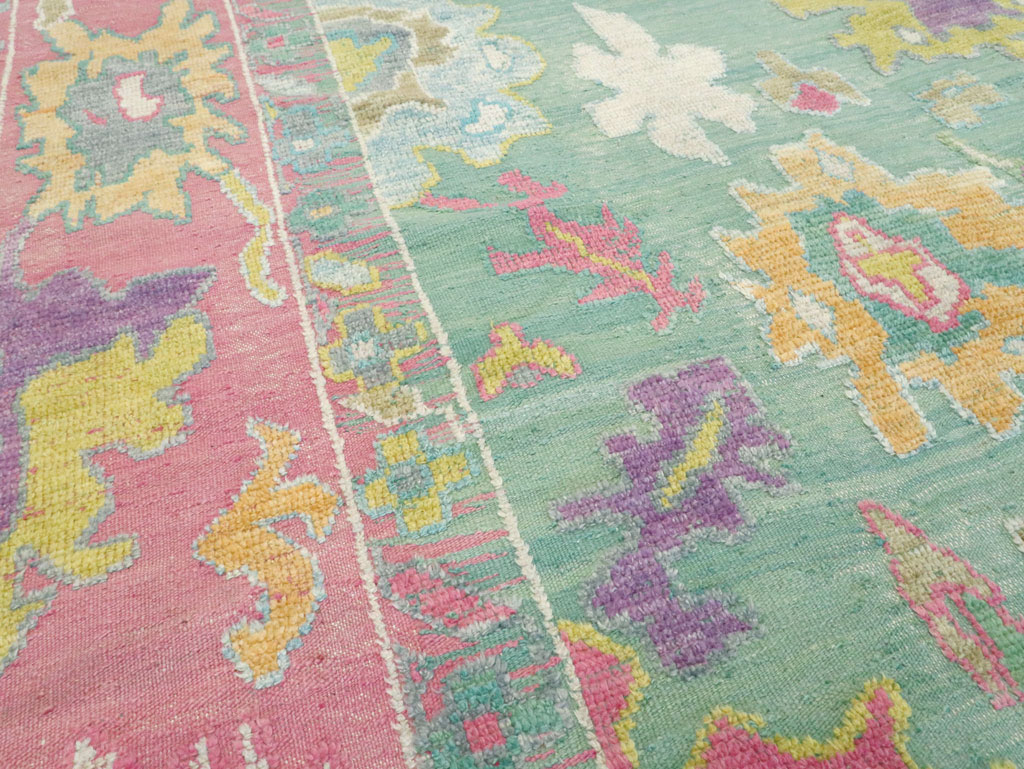 Contemporary Turkish Souf Oushak Large Room Size Carpet, No.28899 - Gsblank